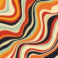 Retro abstract distorted line design background