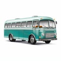 Retro Styled Bus Delivery Truck On White Background