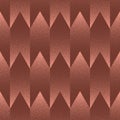 Retro Styled Cozy Seamless Pattern Trendy Vector Brown Funky Abstract Background Royalty Free Stock Photo