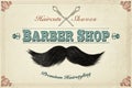 Retro styled design concept for a barber shop Royalty Free Stock Photo