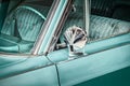 Retro styled detail of a vintage car Royalty Free Stock Photo