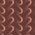 Retro Styled Fashionable Seamless Pattern Trend Vector Brown Abstract Background Royalty Free Stock Photo