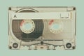 Retro styled image of a compact cassette Royalty Free Stock Photo