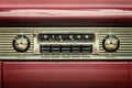 Retro styled image of an old car radio