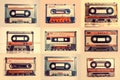 Retro Styled Image of an Old Compact Cassette. created with Generative AI Royalty Free Stock Photo