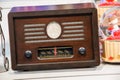 Retro styled image of old radio Royalty Free Stock Photo