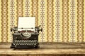 Retro styled image of an old typewriter Royalty Free Stock Photo