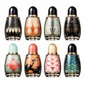 Retro-styled Nail Polish Bottle Set