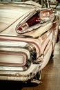 Retro styled rear of a classic American car Royalty Free Stock Photo