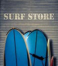 Retro Surf Store With Boards Royalty Free Stock Photo