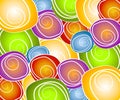 Retro Swirl Circles Collage Royalty Free Stock Photo