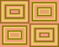 Retro symmetrical squares background