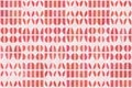 Retro tablecloth fabric pattern with geometric shapes