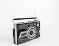 Retro tape recorder with radio Royalty Free Stock Photo