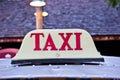 Retro Taxi cab Royalty Free Stock Photo