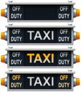 Retro taxi sign.