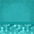 Retro teal hex abstract background Royalty Free Stock Photo
