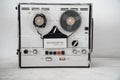 Retro technique. reel tape recorder. collecting vintage items