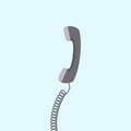 Retro telephone flat design vector