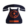 Retro telephone icon Royalty Free Stock Photo
