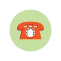 retro telephone. Vector illustration decorative design Royalty Free Stock Photo