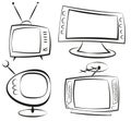 Retro television Royalty Free Stock Photo