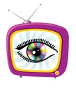 Retro television and eye