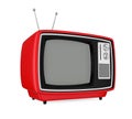 Retro Television Isolated Royalty Free Stock Photo