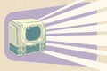 Retro television vintage illustration Royalty Free Stock Photo