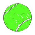 Retro tennis ball