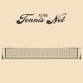 Retro Tennis Net Vector Stock Illustration