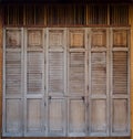 Retro thai style folding doors