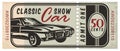 Retro ticket idea for classic car show.