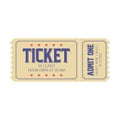 Retro Ticket templates on white background. Vector illustration.