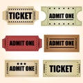 Retro Tickets Vectors