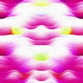 Retro tie dye bright pattern. Playful vintage pink shibori wallpaper. Colorful seamless kaleidoscopic texture background