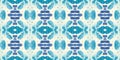 Retro tile pattern. Seamless azulejo design. Watercolor portuguese ornament.