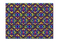 Retro Tiles Pattern Inspired Islamic Geometry multi color. Art of paper folding, Origami. Modern floral texture of geometric