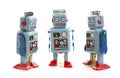 Retro Tin Robots Royalty Free Stock Photo