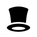 Retro tophat vector icon Royalty Free Stock Photo