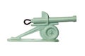 Retro toy cannon isolated on white Royalty Free Stock Photo