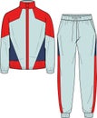 Unisex Wear Tracksuit Sports Wear Jacket and Jogger Set