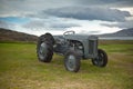 Retro Tractor on the Iceland field