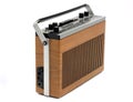 Retro Transistor radio of 60s and 70s design