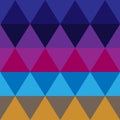 Retro triangular geometric pattern. Vector background