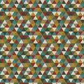 Retro triangular multicolor pointillize