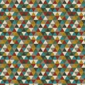 Retro triangular multicolor pointillize