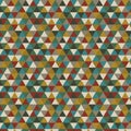 Retro triangular multicolor pointillize