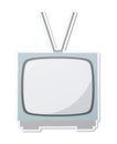 Retro TV illustration icon Royalty Free Stock Photo