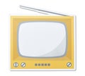 Retro TV vector illustration icon Royalty Free Stock Photo